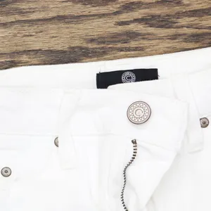 Curations Womens Patch Boyfriend Rolled Cuff Jeans 602648 White 4 thumbnail 5