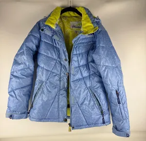 Morrow Blue Puffer Ski Jacket with Lime Accents thumbnail 1