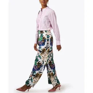 Figue Charlene White Multi Print Pant NEW Size M thumbnail 4