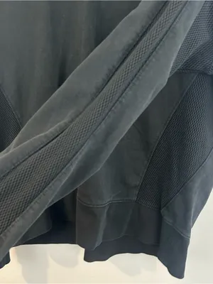 Athleta Black Long Sleeve Mesh Cruise Crewneck Sweatshirt Size Large thumbnail 10