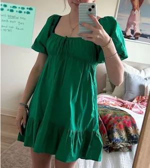 Altar'd State Green Dress Mini thumbnail 1