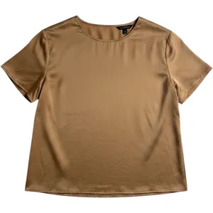 Banana Republic Afternoon Latte Short Sleeve Crew Neck‎ Blouse XL 753748-01 thumbnail 1