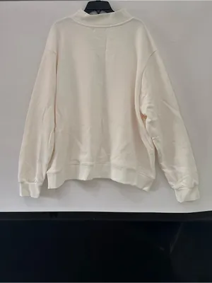 PARKE Summerland Mockneck Varsity Sweatshirt NEW Multi Colored White XXL thumbnail 7