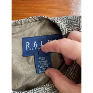 Ralph Lauren Wool Blend Tweed Herringbone Sheath Academia Jumper Dress Sz 4 💛🎀 thumbnail 10