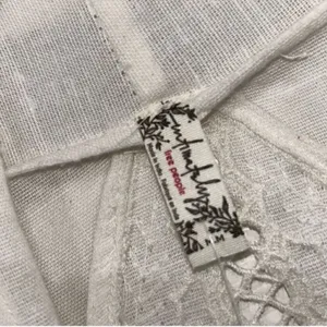 Free People White Crotchet/Lace Open Front Cardigan(Size Medium) thumbnail 7