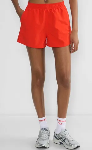 Aritzia Golden Baywatch Water-repellent Drawcord shorts Poppy Red thumbnail 1