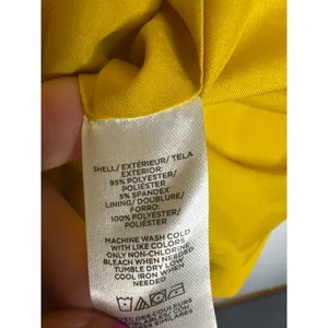 Ann Taylor Open Front Cropped Blazer Lemon Curry Yellow Small Jacket Career S thumbnail 5