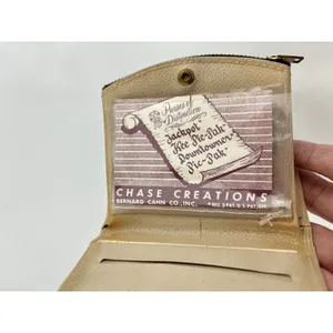 Vintage Chase Creation Vinyl Ladies walllet 1970s Era‎ Rainbow Shimmer NOS thumbnail 8