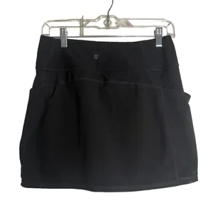 Athleta Black Athletic Skort With Pockets‎ XS thumbnail 4