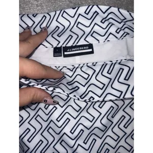 J.Lindeberg Women's Bridge Monogram Golf Skort White Navy thumbnail 5