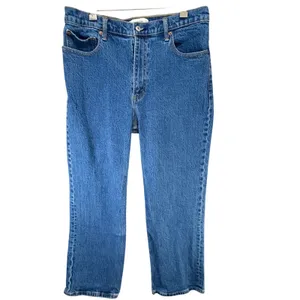 Abercrombie & Fitch The 90s Relaxed Jeans 31/12 SHORT Blue Classic Americana thumbnail 2