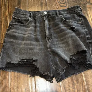 American Eagle Outfitters highest rise 90’s boyfriend Jean Shorts size 16 thumbnail 3