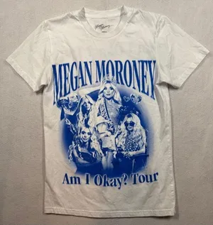 Megan Moroney Am I Ok? Tour 2025 Graphic T-Shirt Concert Tee Shirt Adult Small S thumbnail 1