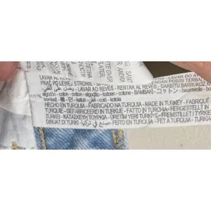 ZARA Light Wash Denim‎ Mini Skirt Distressed Size US Size Small thumbnail 8