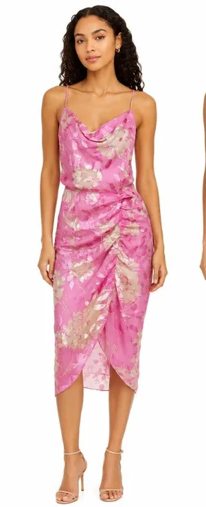 SAMSOE SAMSOE - Dapples Floral‎ Satin Burnout Dress. thumbnail 1