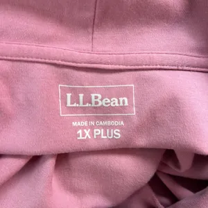 LL Bean Shawl Collar‎ Blouse Pink 1X thumbnail 8