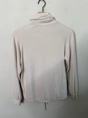 Varley Portland High Neck Midlayer Sweater Top Ivory Cream Womens Size XXS thumbnail 6