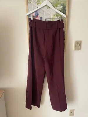 Theory Camogie High Waist Belted Wool Blend Wide Leg Trouser Pants in Graham thumbnail 7