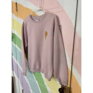 Starfit Pink Embroidered Lightning Bolt Crewneck Sweatshirt Small thumbnail 2