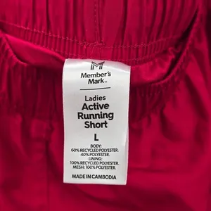 Members Mark‎ Pink Pull On Athletic Sports Active Running Shorts L Large thumbnail 5