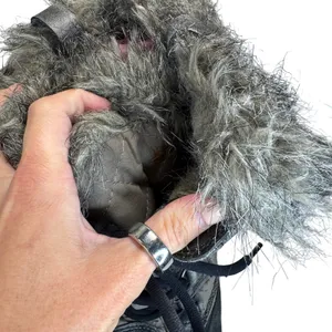Sorel Winter Boots Womens‎ 12 Gray Quilted Waterproof Faux Fur Lace Up Snow thumbnail 8