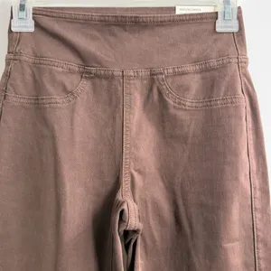 American Eagle Pull On Kick Boot Pants Womens XXS Brown Next Level Stretch NWT thumbnail 2
