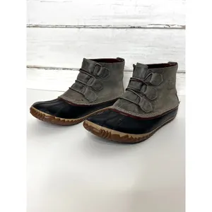 Sorel Out N About Duck Boots Shoe Size 9.5 Waterproof Gray Black Ankle Boots thumbnail 7