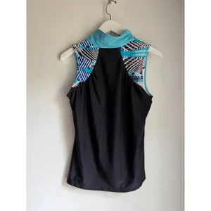 Golf Tennis Pickleball Sleeveless Golf Top Blue Yellow Small Swingdish USA thumbnail 2