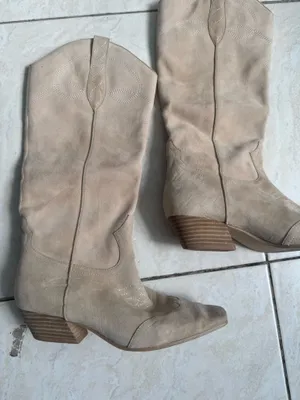 Steve Madden DOLLIE tan suede knee high boot thumbnail 2