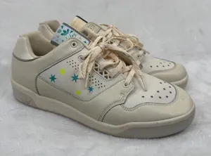 Adidas Rivalry Low Sneakers‎ Off White Cream Star Print Retro Leather Shoes 10 thumbnail 1
