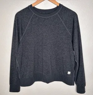 Vuori Long Sleeve Halo Crew grey thumbnail 1