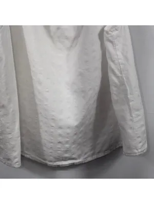 J.Crew Women’s Large White Cotton Cold Shoulder Flutter Sleeve Blouse thumbnail 9