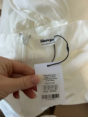 New Showpo Helda Midi Dress Halter Tie Neck Corset Dress Size Medium MSRP $139 thumbnail 12