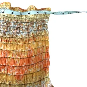 Bohemian Orange Maxi Skirt Size M thumbnail 5