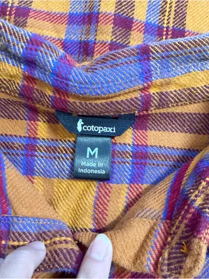 Cotopxi Women’s Mero Organic Cotton Flannel Shirt Longsleeve in Plaid M thumbnail 9