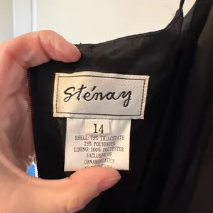Source Unknown Vintage Stenay Black Beaded Evening Gown – Y2K Formal Dress Size 14 thumbnail 5
