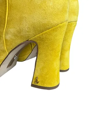 Jaye Platform Suede Boots Size 7.5 Sunny Yellow Color. thumbnail 7
