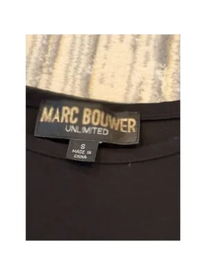 New Marc Bouwer Unlimited women's small black corset long sleeve top thumbnail 2