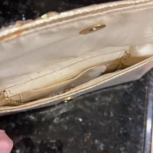 Gold clutch bag thumbnail 4