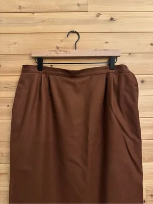 Vintage NWT Pendleton Large Wool Camel Midi Skirt Fall Cottagecore Deadstock thumbnail 5