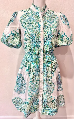 Julia Jordan Floral Button-Up Dress thumbnail 1