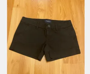 American Eagle Sz 2 Fantastic Black Casual Shorts Super Stretch thumbnail 2