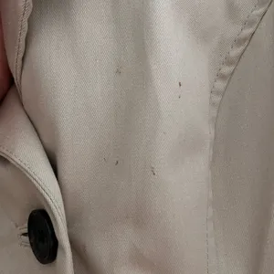 Merona Water Repellent Khaki Double Breasted Long Trench Coat - Medium thumbnail 6