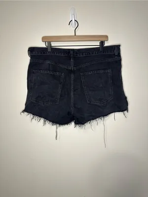AGOLDE Dee Vintage High Rise Jean Shorts Divise Black A9035-1157 Aritzia size 34 thumbnail 10