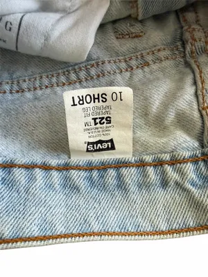 Vtg 90s Levi’s 521 jeans light wash tapered leg high rise thumbnail 3