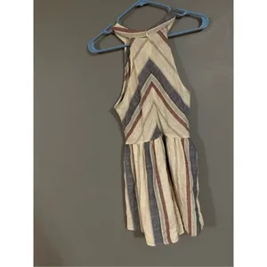 Shein Chevron And Stripe Round Neck Romper Size Small thumbnail 8