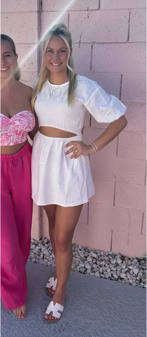 Sabo Skirt White Dress thumbnail 1