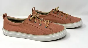 Sperry Women’s Crest Vibe Canvas Sneakers Terracotta 9.5 Excellent Condition thumbnail 1
