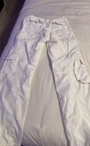 Brandy Melville White Kim Cargo Pants thumbnail 3