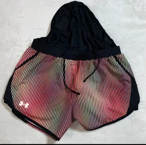 Under Armour heatgear striped shorts size M womens thumbnail 10